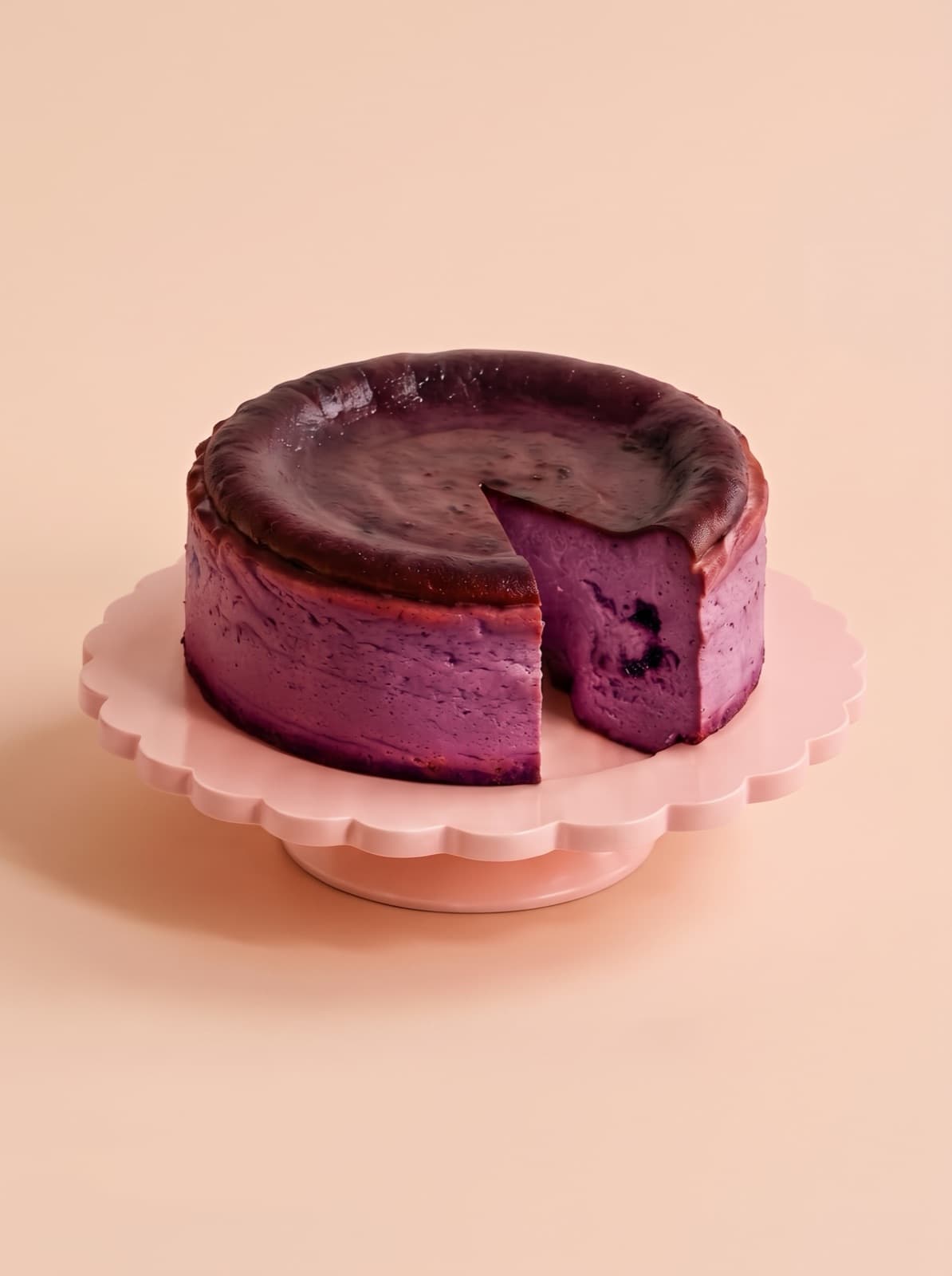 Ube Burn Cheesecake