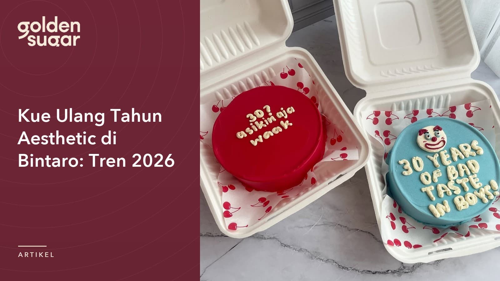 Kue Ulang Tahun Aesthetic di Bintaro: Tren 2026 - artikel Golden Sugar