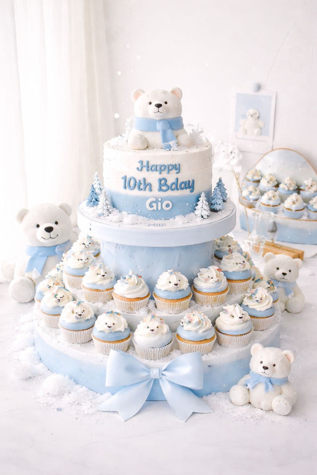 Custom cake bertingkat buatan Golden Sugar